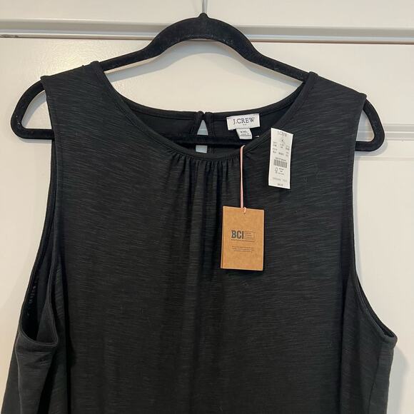 NWT J Crew Black Sleeveless Tank Top Size XXL Plus Size - Picture 2 of 7